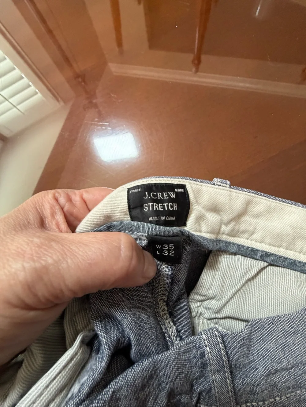 J. Crew Men's Light Gray Chino Pants